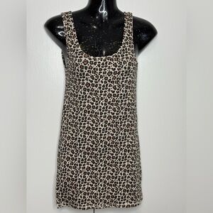 A New Day Leopard Print Women Tank Top in Brown and Black Size L - NWT